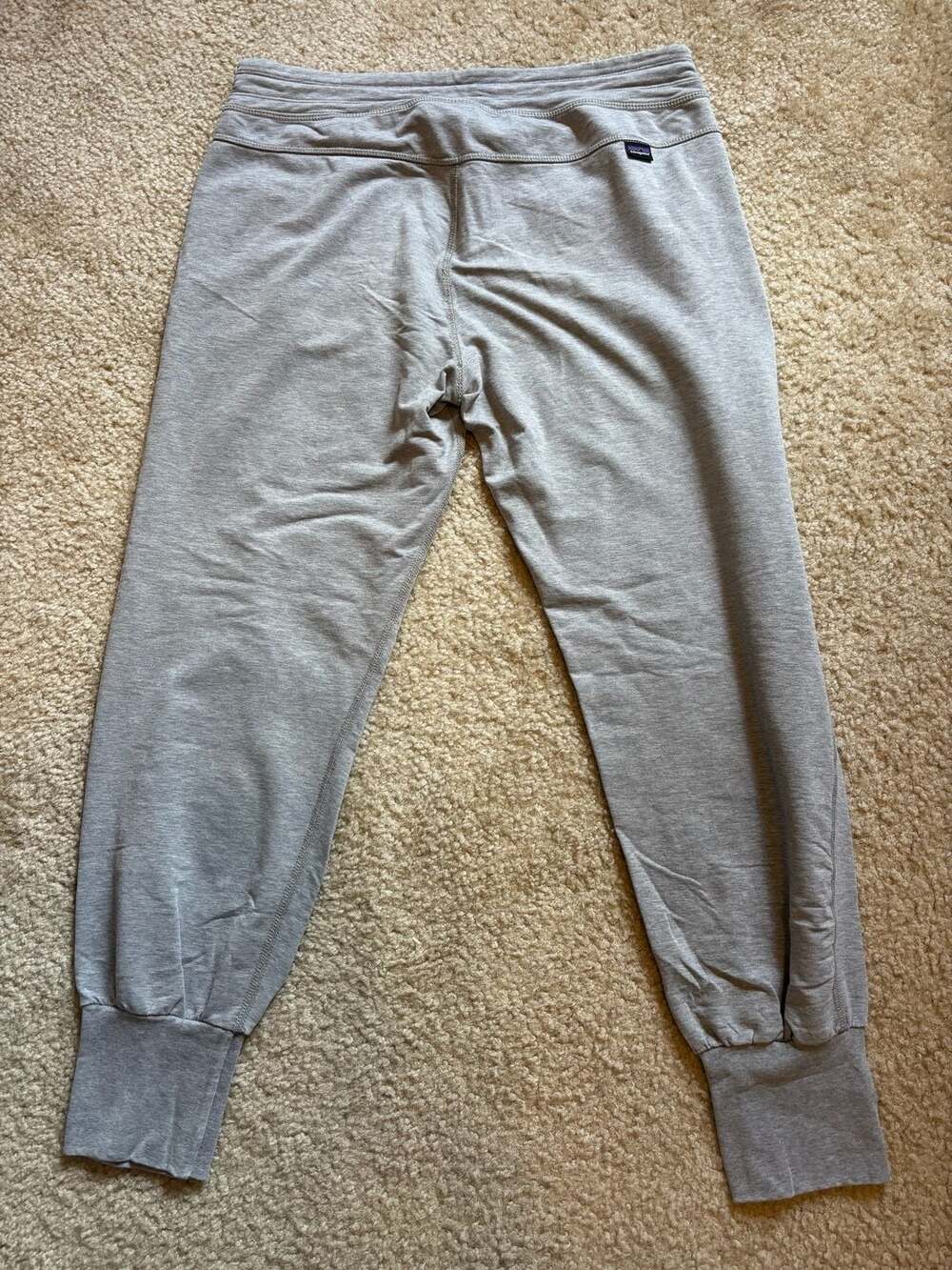 Patagonia Women's Organic Cotton Ahnya French Terry Jogger Pants Heather Grey - Picture 7 of 8